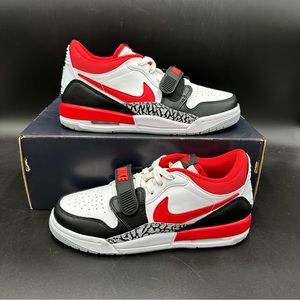 NIKE AIR JORDAN LEGACY 312 LOW (GS) WHITE-RED SZ 7Y-WOMENS SZ 8.5 [CD9054-160]